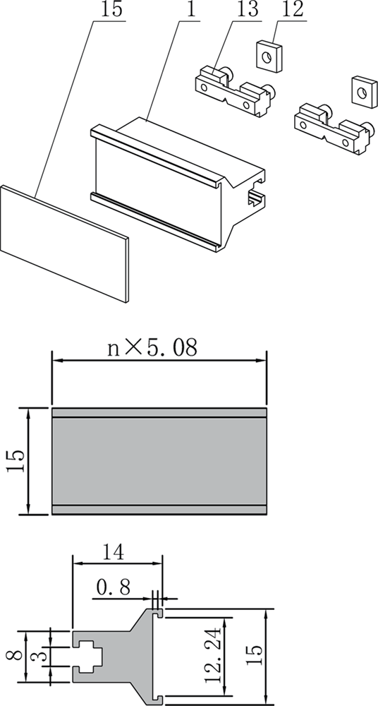 Tyep V  Handle component