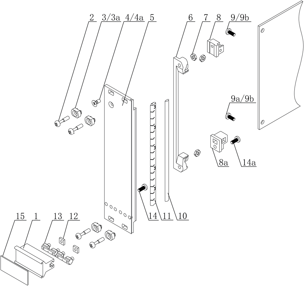 Type V Series Handle Panel Component