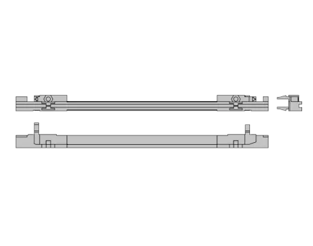 Type B standard guide rail