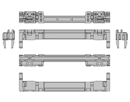 Type B short guide rail